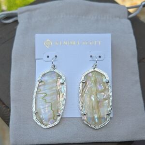 Kendra Scott White Abalone Danielle Earrings